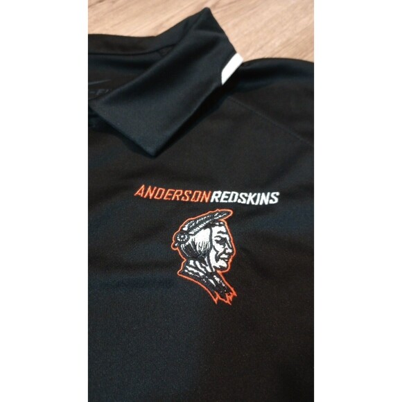 Nike Polo Shirt Mens XL Redskins Dri Fit Banned Logo Black Extra Large Pullover - Picture 7 of 16